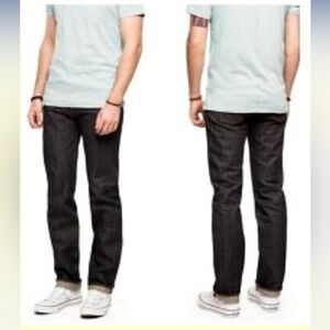 PD&C W32 L 30 (measures 29”) Slim Straight Blue Whiskering